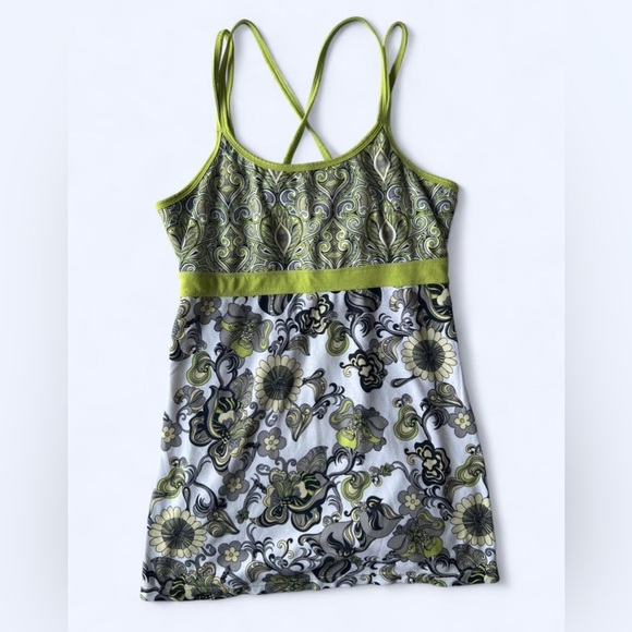 Prana Womens Breathe Kaley Tank Top Shirt Multicolor Spaghetti Strap Strappy S - Picture 2 of 10